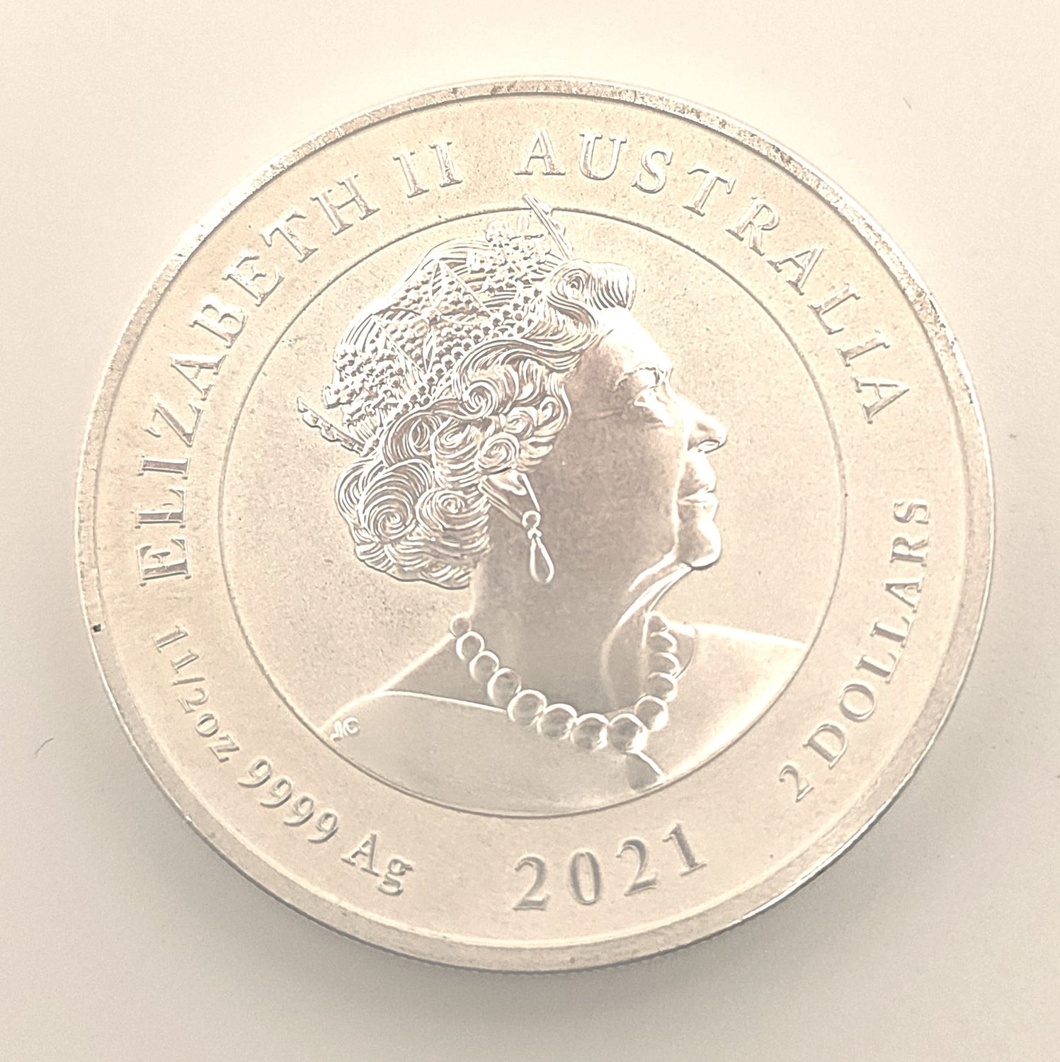 2021 Australian $2 Spotted Eagle Ray 1.5oz Silver Round