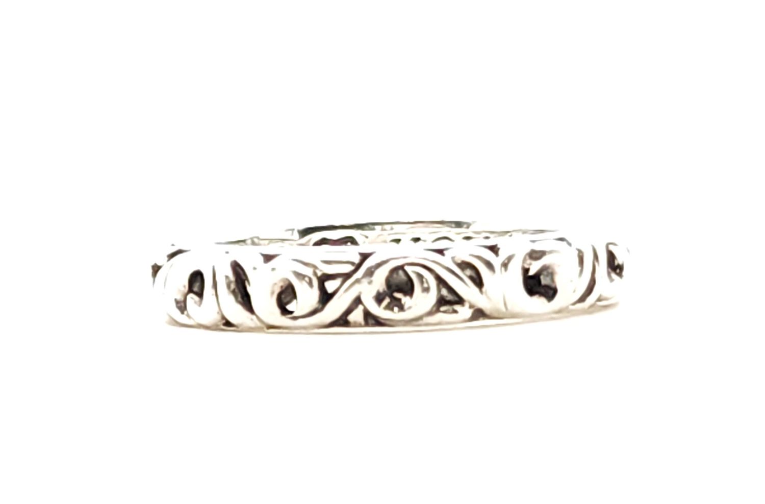 Sterling Silver C. Krypell I Love You Forever Band Size: 7