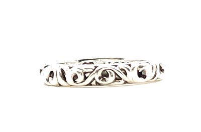 Sterling Silver C. Krypell I Love You Forever Band Size: 7