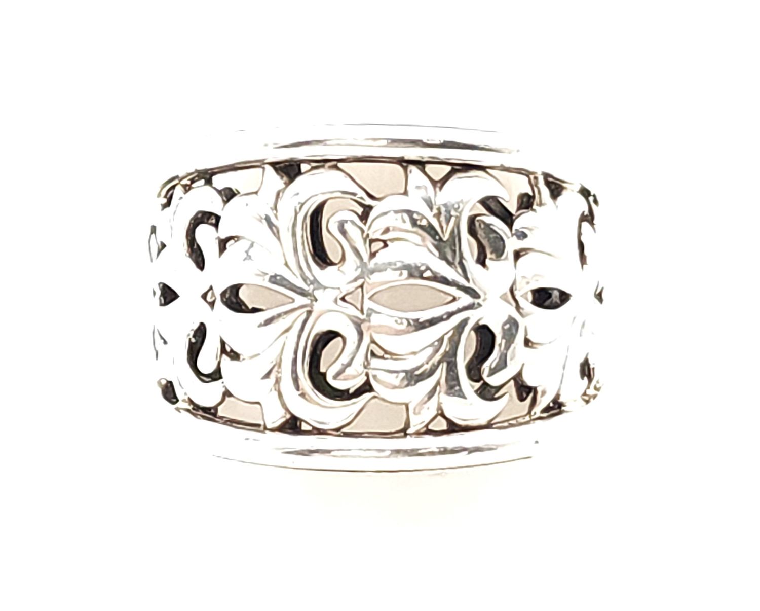 Sterling Silver C. Krypell Scroll Band Size: 7