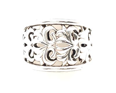 Sterling Silver C. Krypell Scroll Band Size: 7