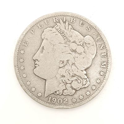 1902 Morgan Silver Dollar  .