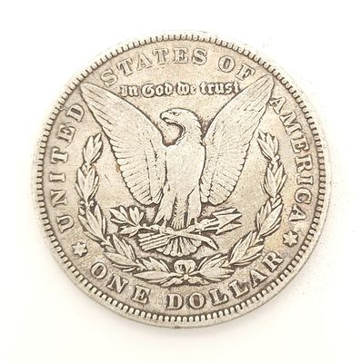1900 Morgan Silver Dollar.
