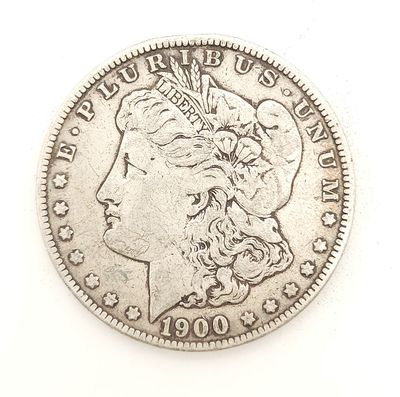 1900 Morgan Silver Dollar.