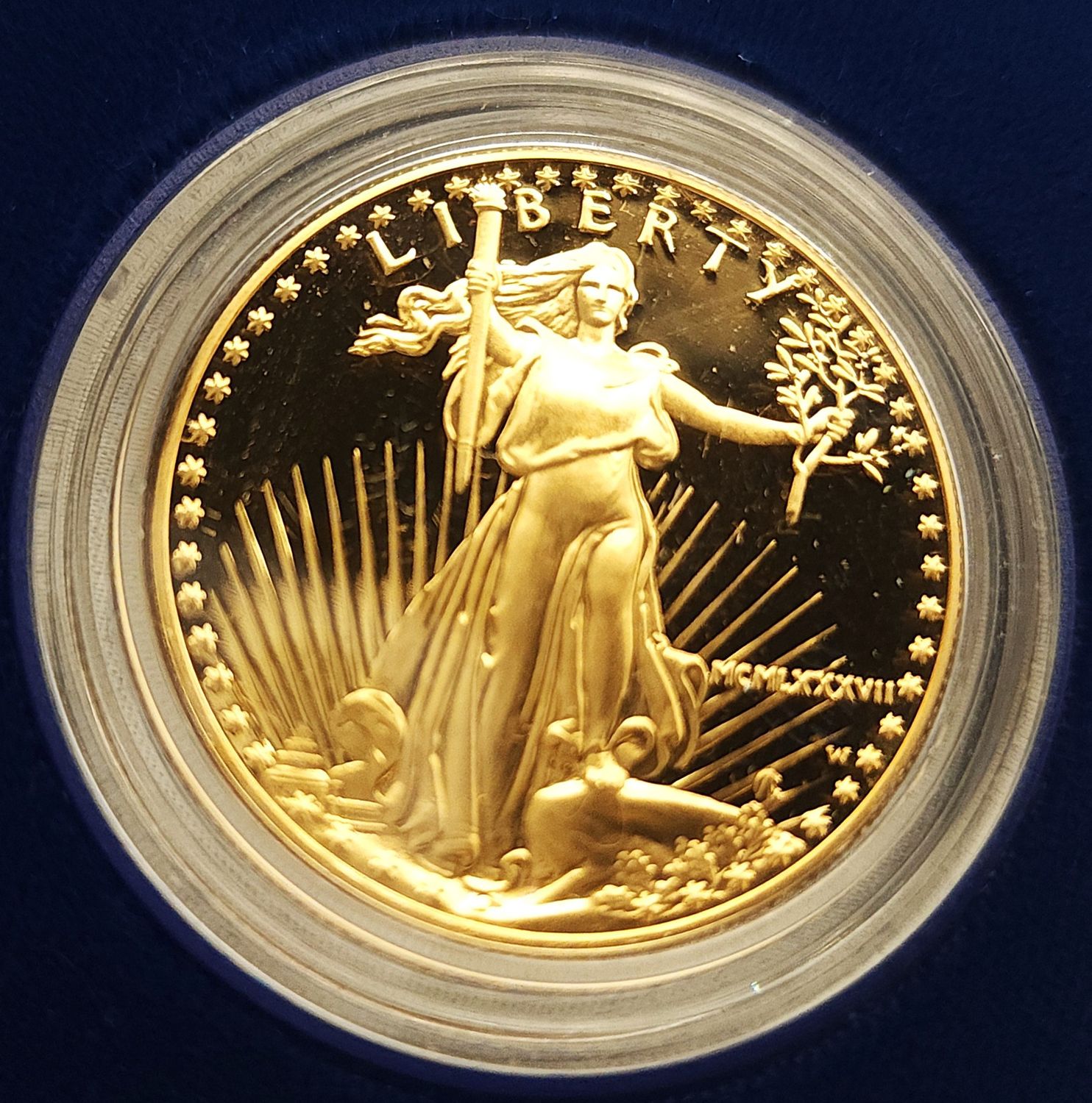 1987-W (MCMLXXXVII) $50 American Gold Eagle Proof