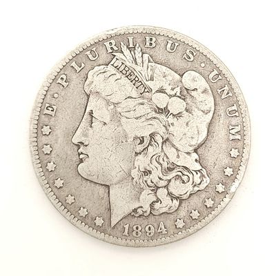 1894-O Morgan Silver Dollar.