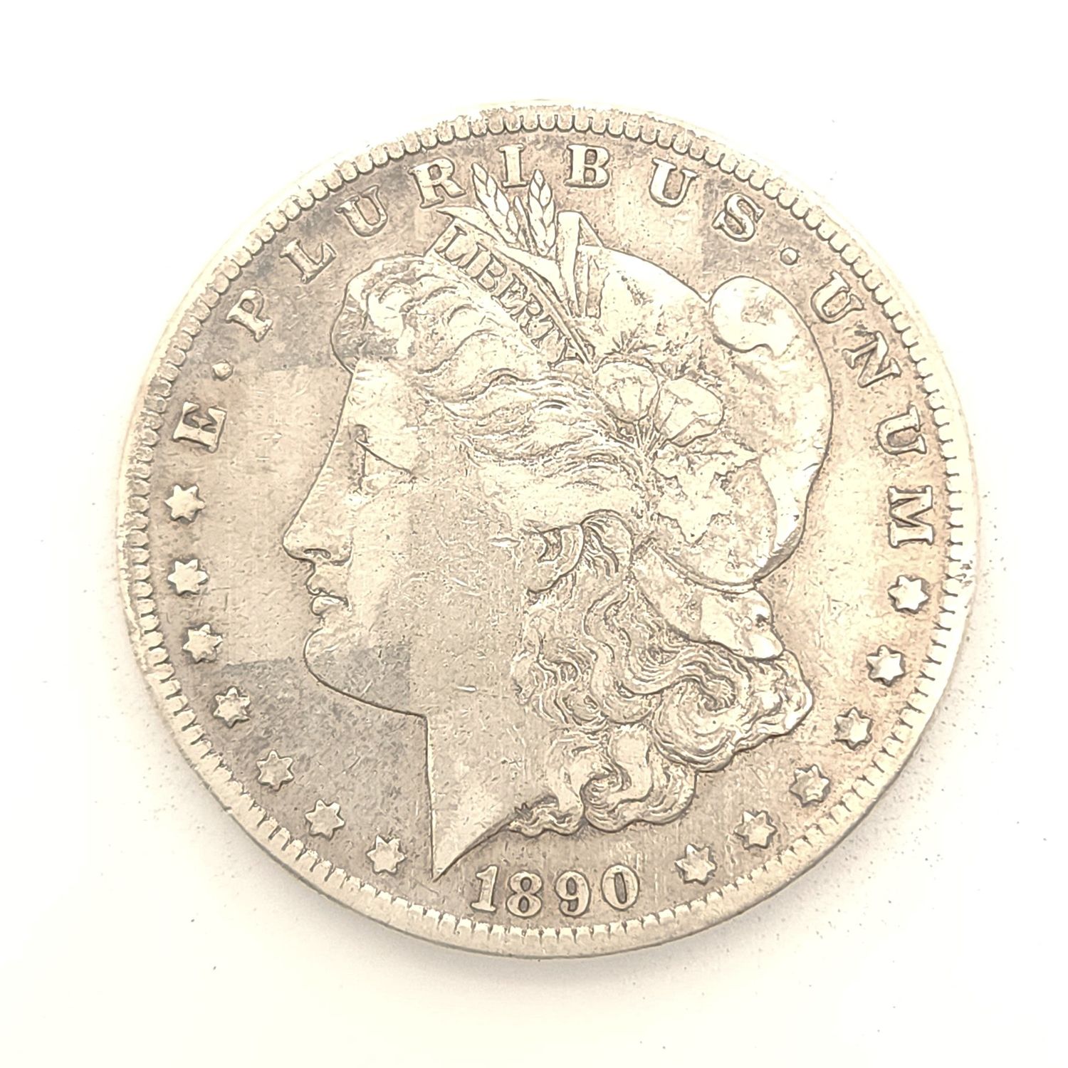 1890-CC Morgan Silver Dollar