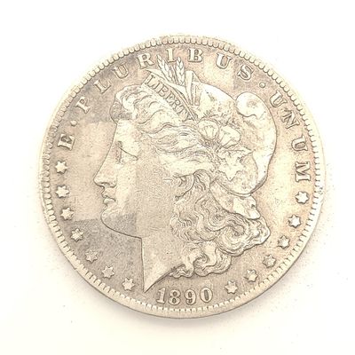 1890-CC Morgan Silver Dollar