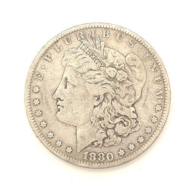 1880 Morgan Silver Dollar .