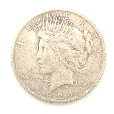 1924 Peace Silver Dollar..