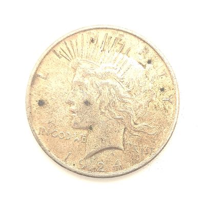 1924 Peace Silver Dollar  ..