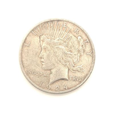 1924 Peace Silver Dollar  ....