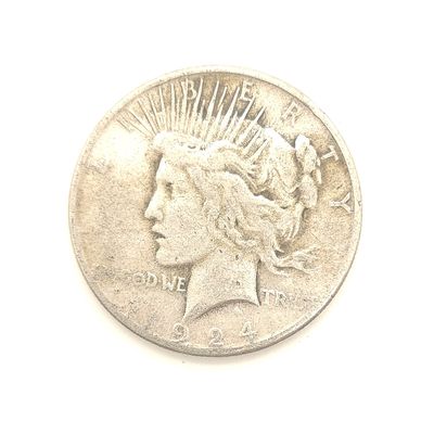 1924-S Peace Silver Dollar.