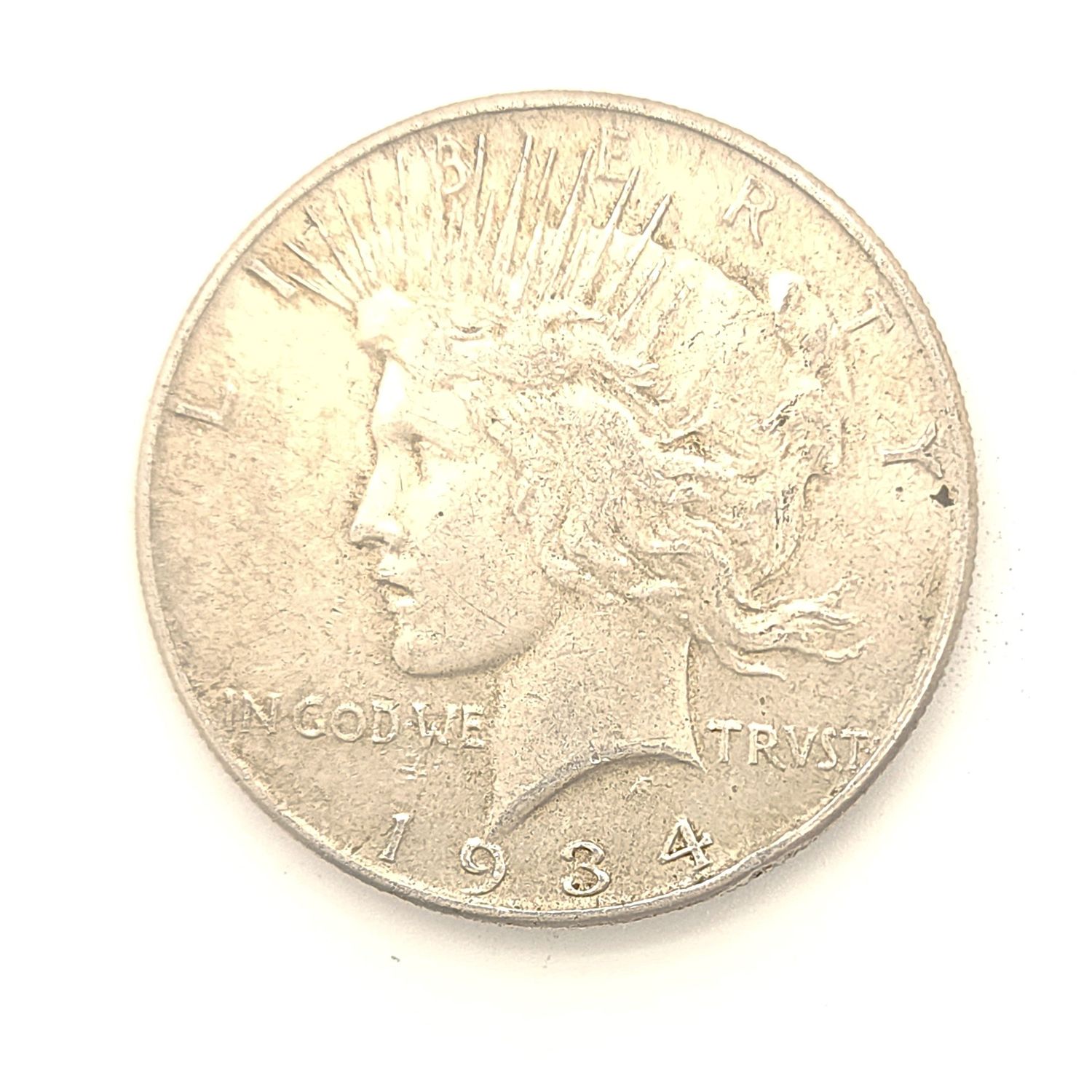 1934 Peace Silver Dollar..