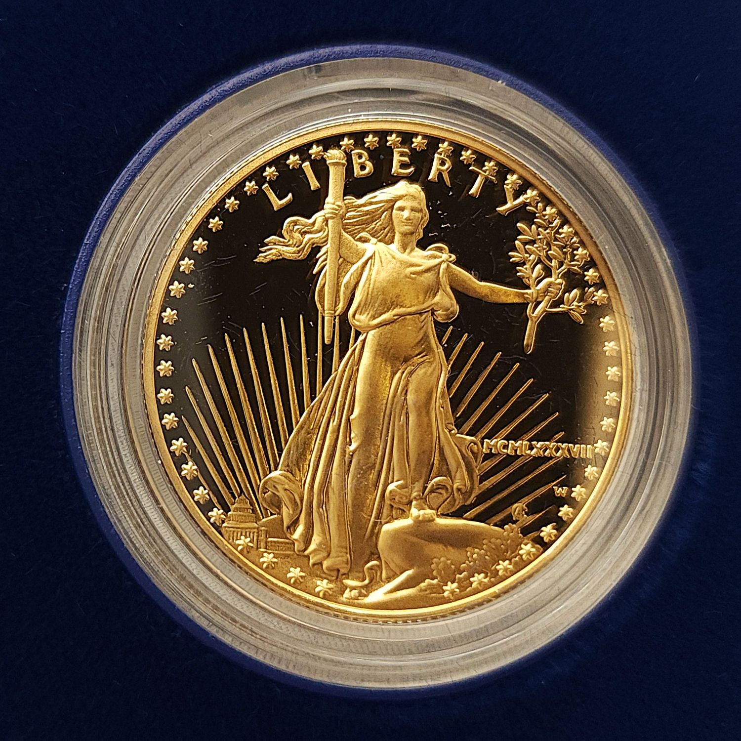 1987-W  (MCMLXXXVII) $50 American Gold Eagle Proof
