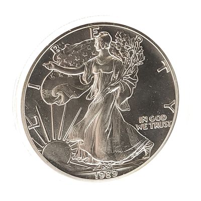 1989 American Silver Eagle ..