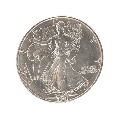 1991 American Silver Eagle ...