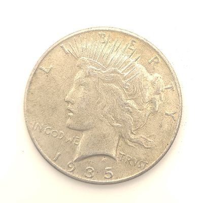 1935 Peace Silver Dollar ..