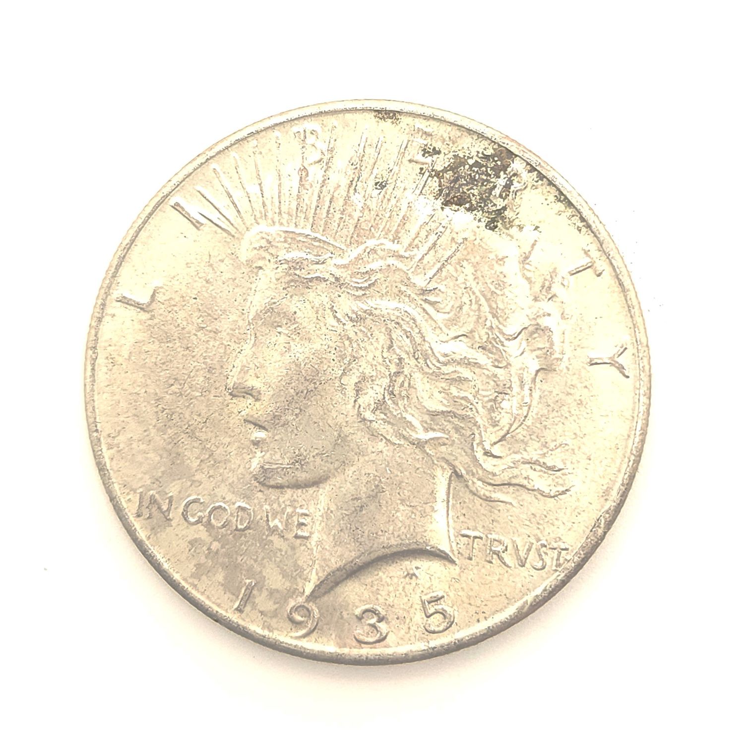 1935 Peace Silver Dollar   .