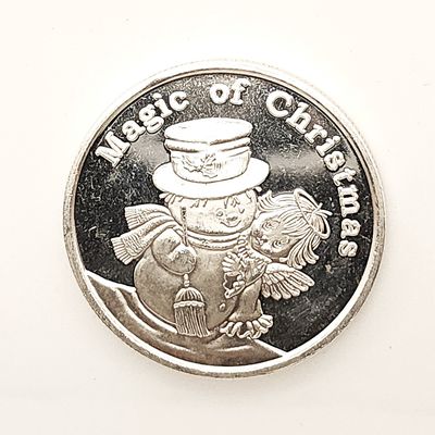 2004 Magic of Christmas Snowman Silver Round