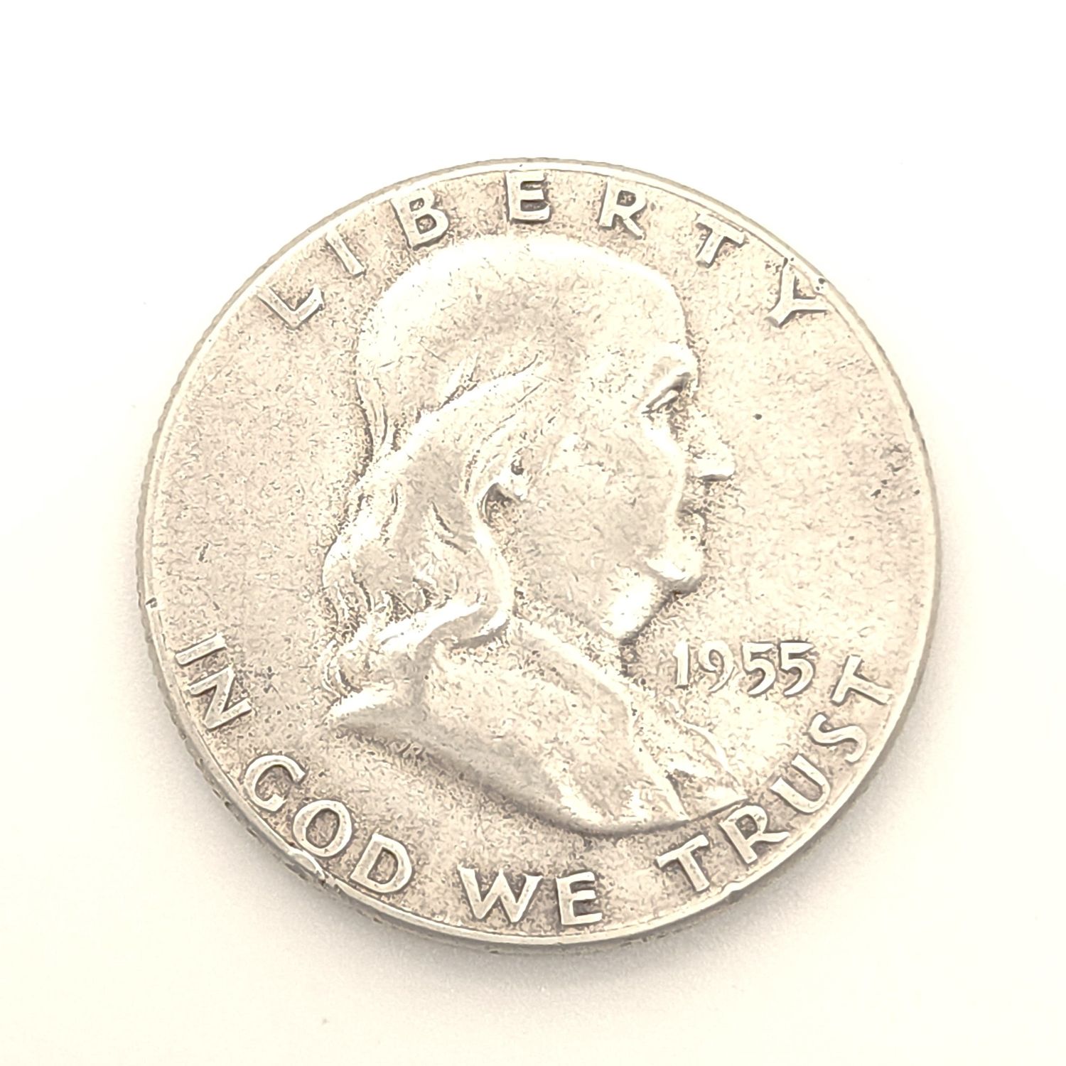 1955 Franklin Half Dollar.