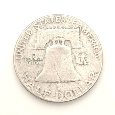 1955 Franklin Half Dollar.