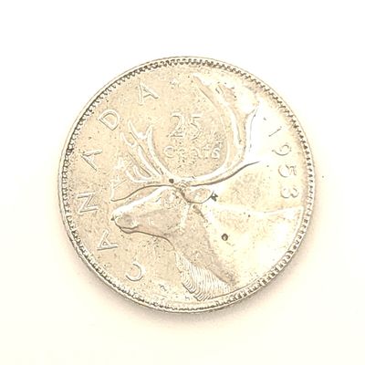 1953 Canada 25 Cents