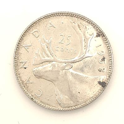 1953 Canada 25 Cents.