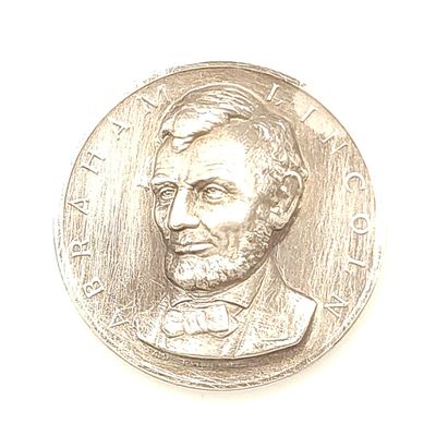 Abraham Lincoln High Relief Silver Medallion