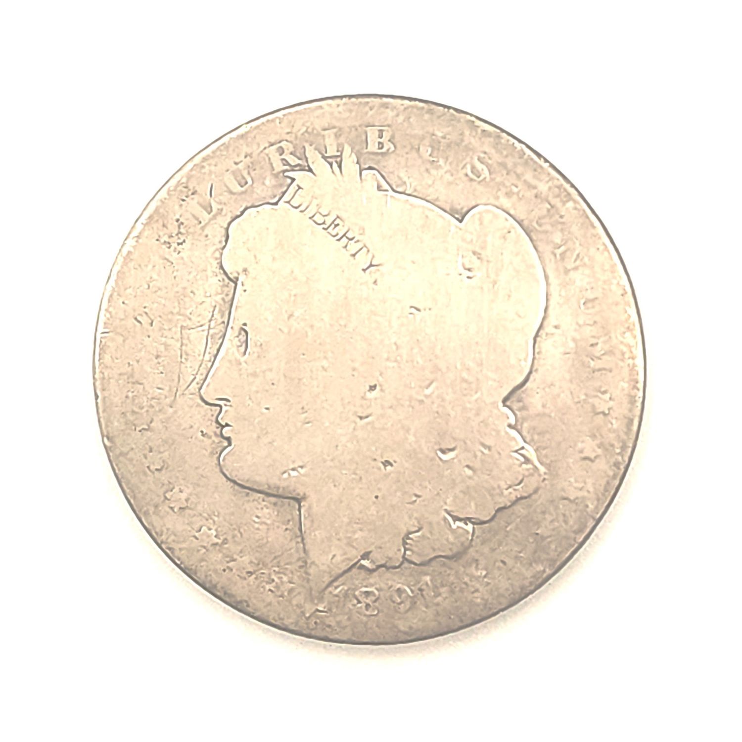 1891-O Morgan Silver Dollar .