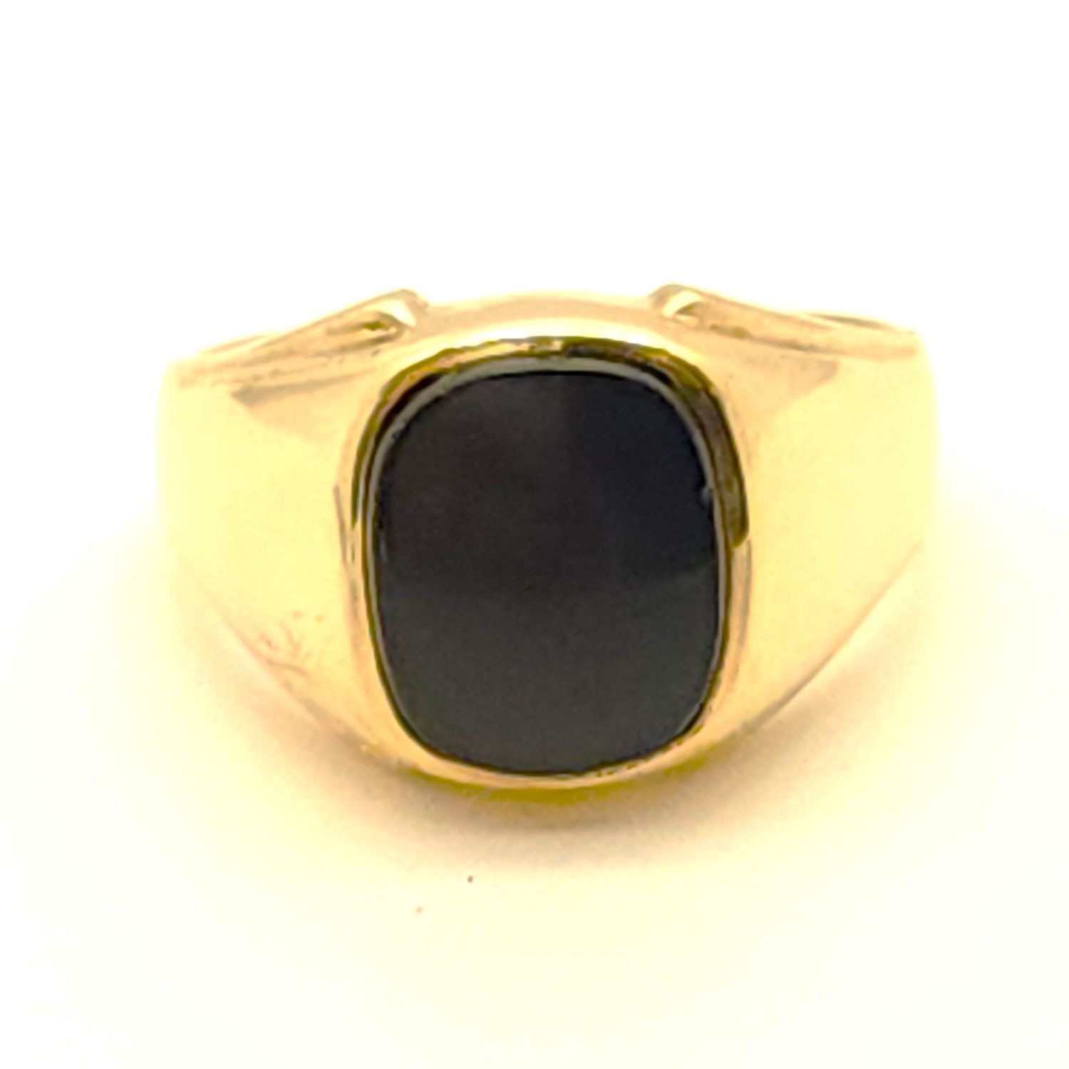 10k Gold Black Onyx Ring Size: 9