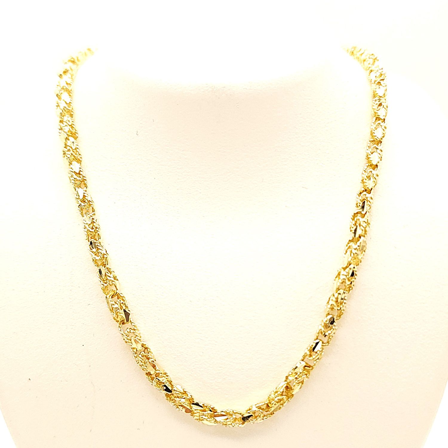 14k Gold Turkish Link Chain Size: 20"
