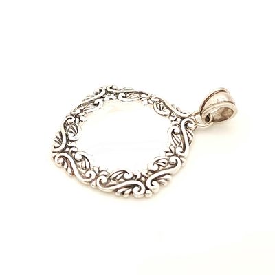 Sterling Silver Scroll Pendant