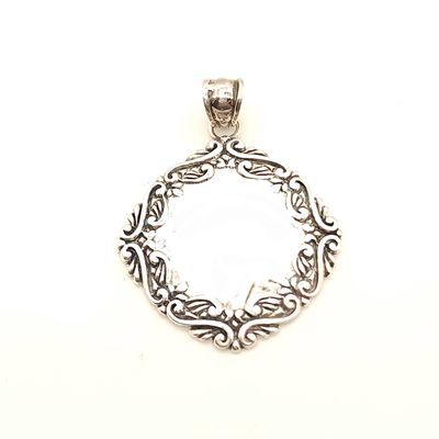Sterling Silver Scroll Pendant