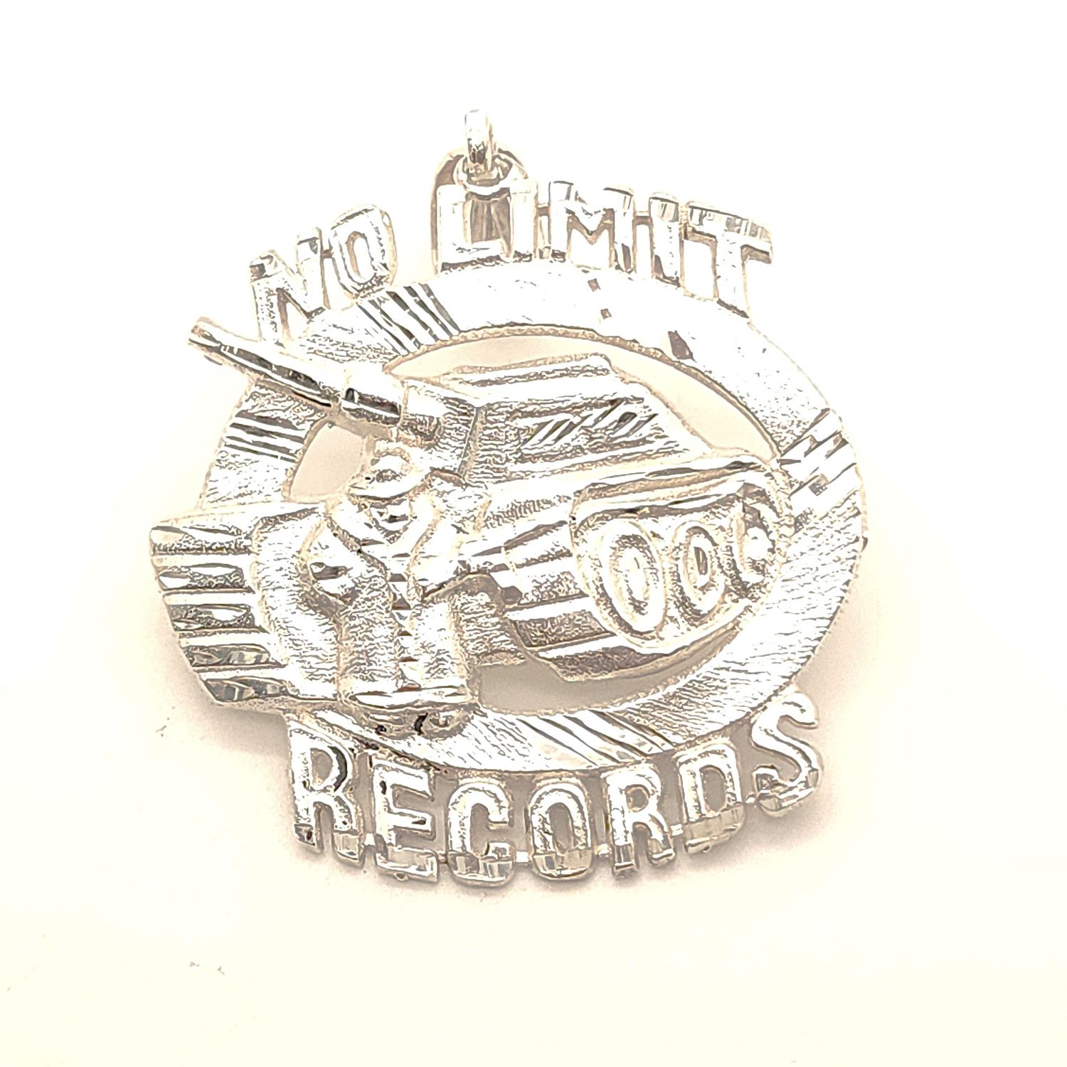 Sterling Silver No Limit Records Pendant