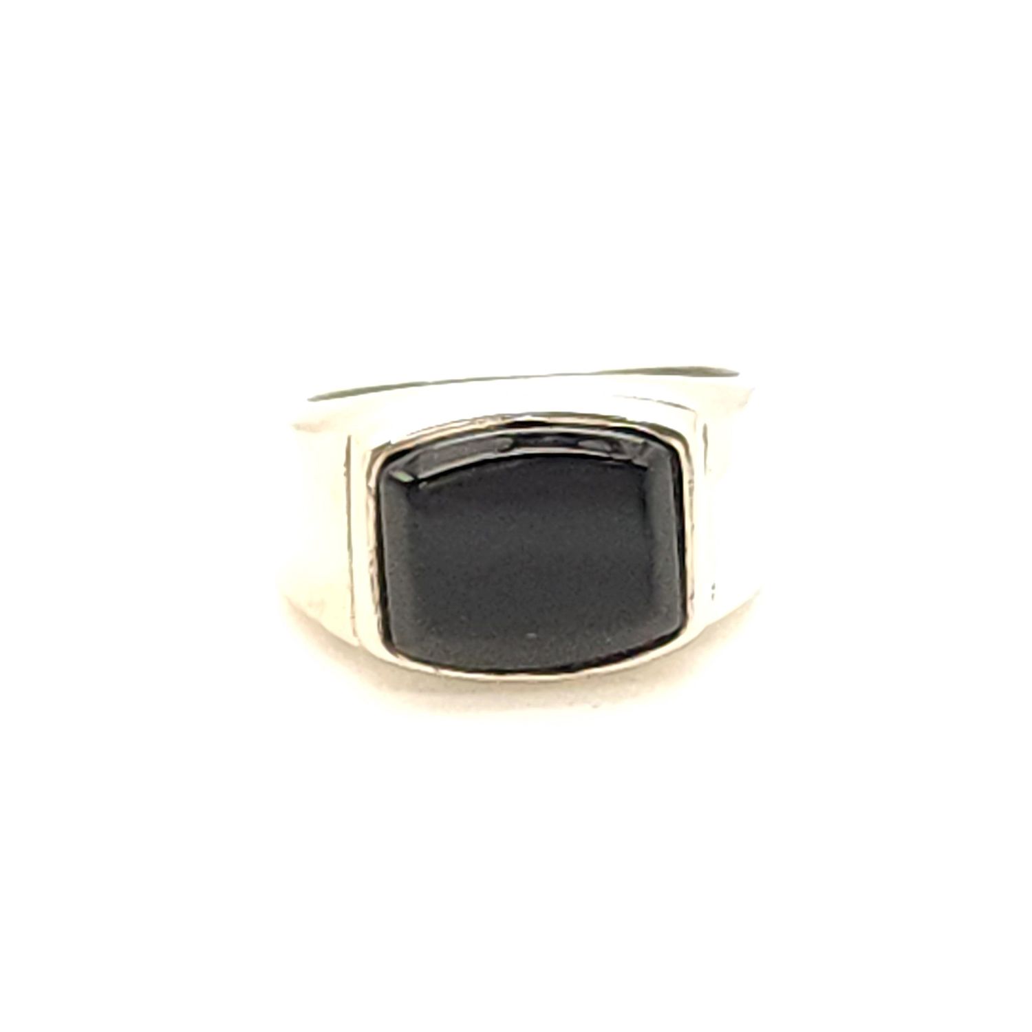 Sterling Silver Black Onyx Ring Size: 8