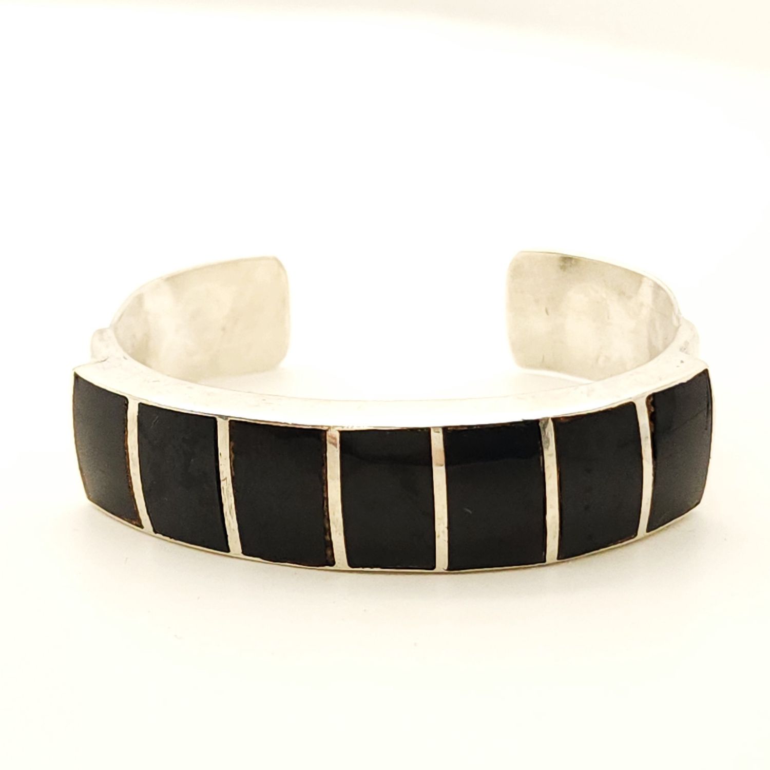 Sterling Silver Black Onyx Cuff