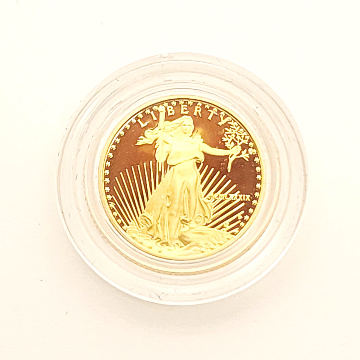 1989 (MCMLXXXIX) American Gold Eagle $5 Proof