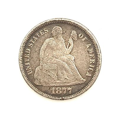 1877 Seated Liberty Dime
