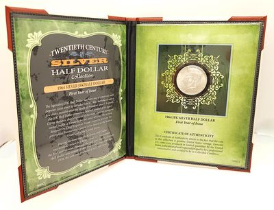 1964 Kennedy Silver Half Dollar Coin - Authentic Numismatic Collectible with COA