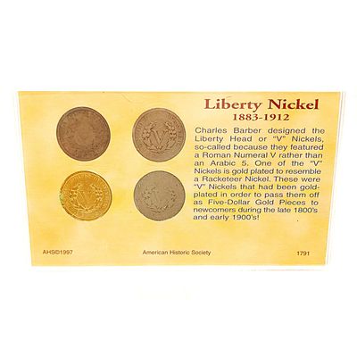 Coins of American Frontier Liberty Nickel Collection