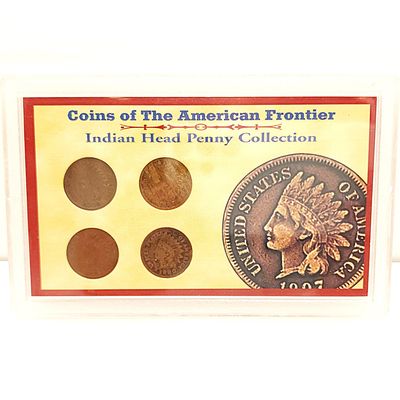 Indian Head Penny Coin Set - American Historic Society Frontier Collection