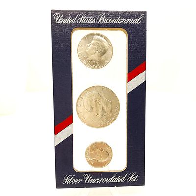 1976 US Bicentennial Silver Uncirculated Set - 40% Silver Original Mint OGP Collectible