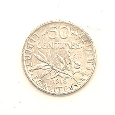 1918 France 50 Centimes