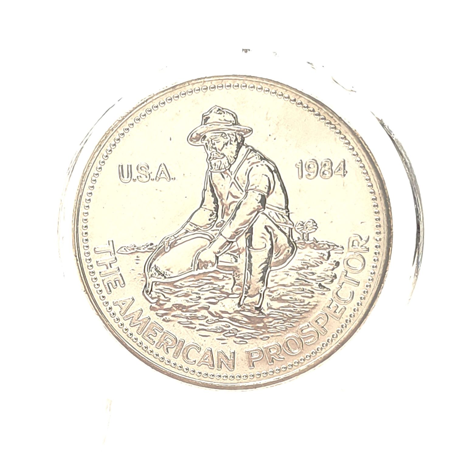 Engelhard American Prospector 1 oz Silver Round Eagle Reverse - .999 Fine Silver Bullion Vintage Collectible