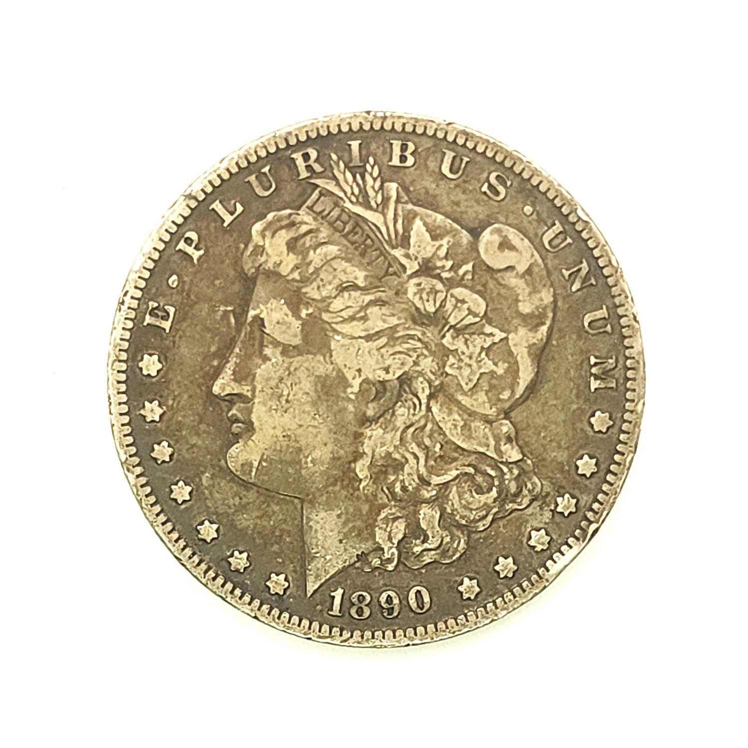 1890-O Morgan Silver Dollar .