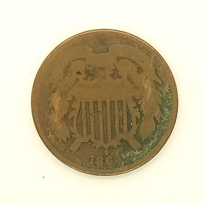 1864 Two Cent Unknown Motto