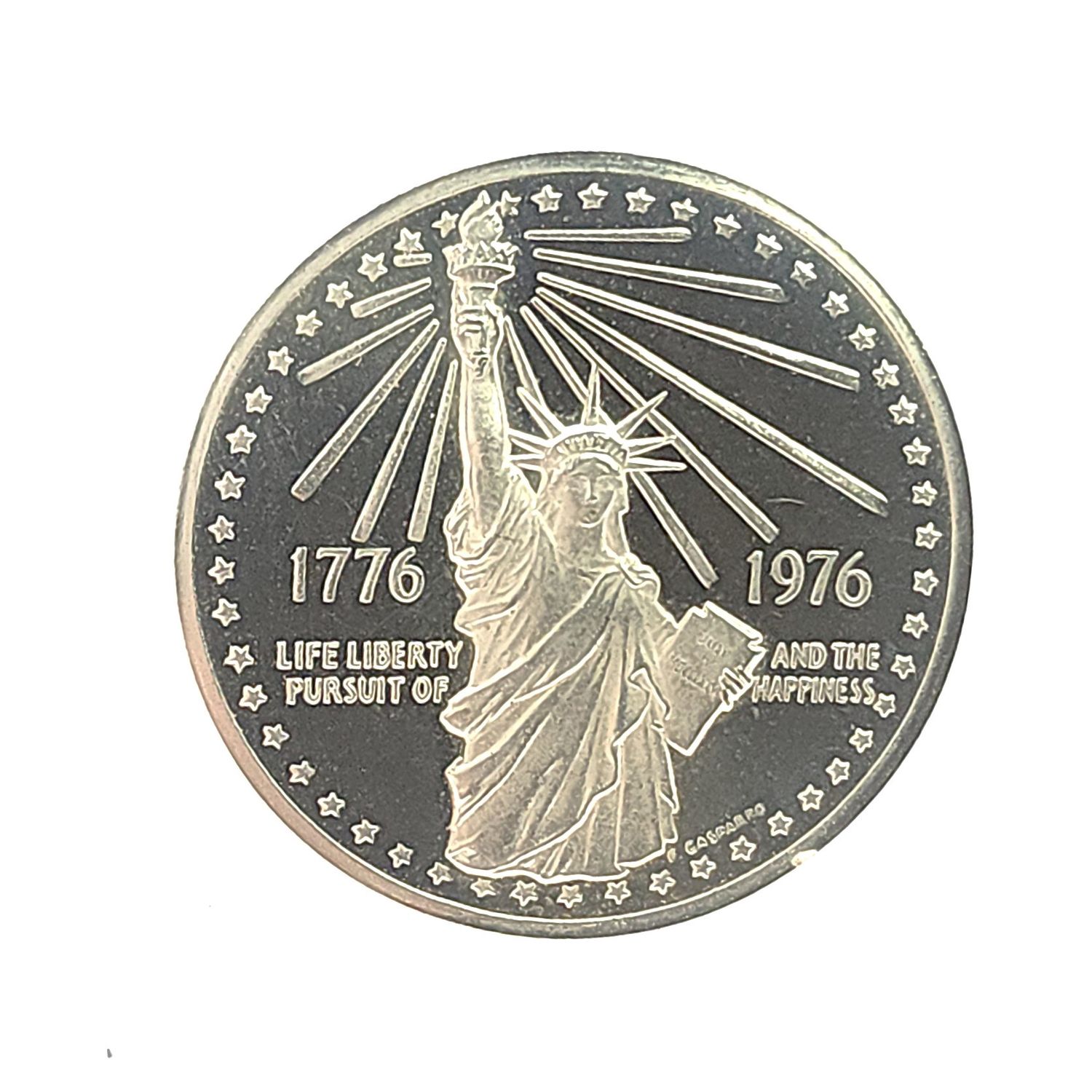 1976 1oz Bicentennial Liberty Silver Round