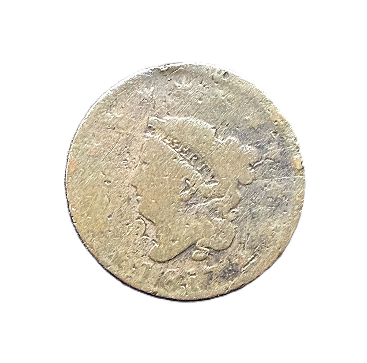 1817 13-Star Coronet Head Large Cent AG