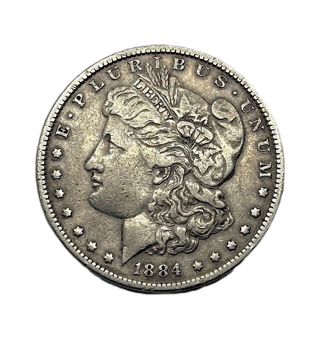 1884 Morgan Silver Dollar Circulated Coin